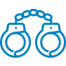 A blue handcuffs - The Law Offices of Timothy Connors